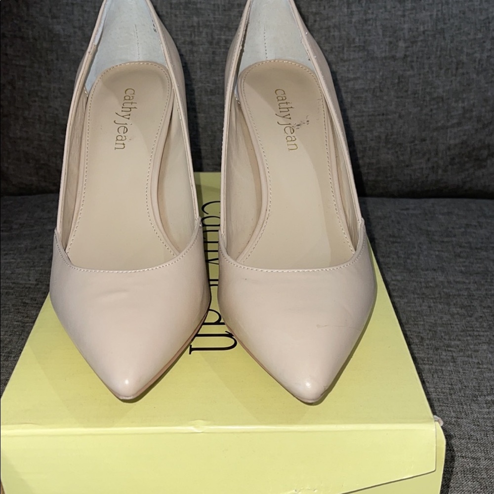 Beige pumps